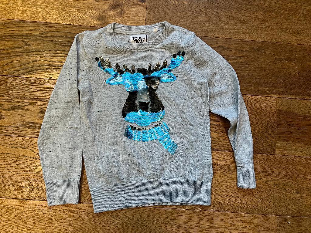 Kersttrui / verandertrui maat 122/128 rendier - zgan, Kinderen en Baby's, Kinderkleding | Maat 122, C&A, Jongen of Meisje, Trui of Vest