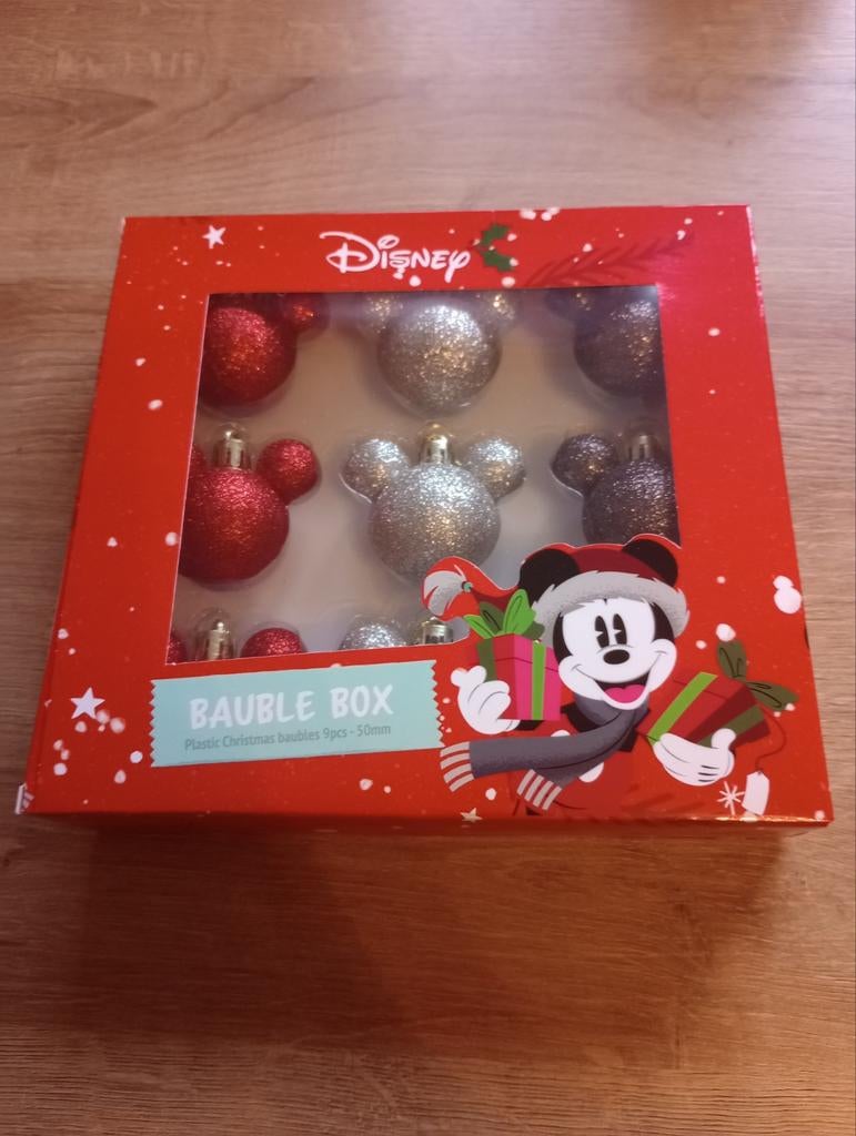 Disney Plastic Kerstballen 9 stuks 2, Ophalen of Verzenden, Nieuw