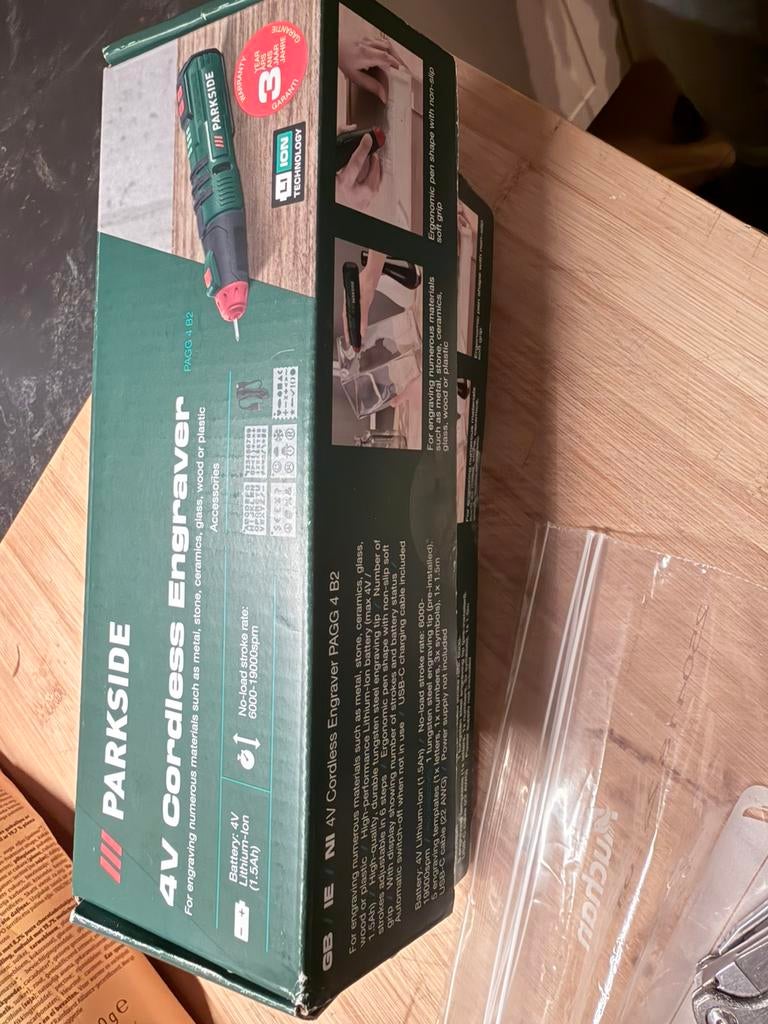 Parkside graveerpen 4 volt, Ophalen of Verzenden, Zo goed als nieuw