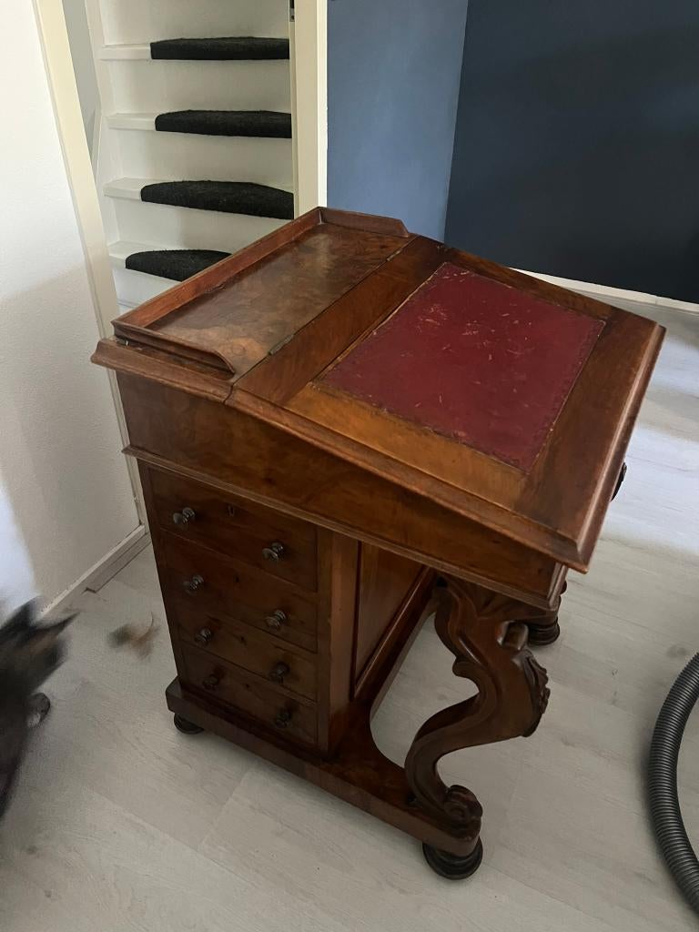 Antieke Davenport secretaire, Antiek en Kunst, Antiek | Meubels | Kasten, Ophalen