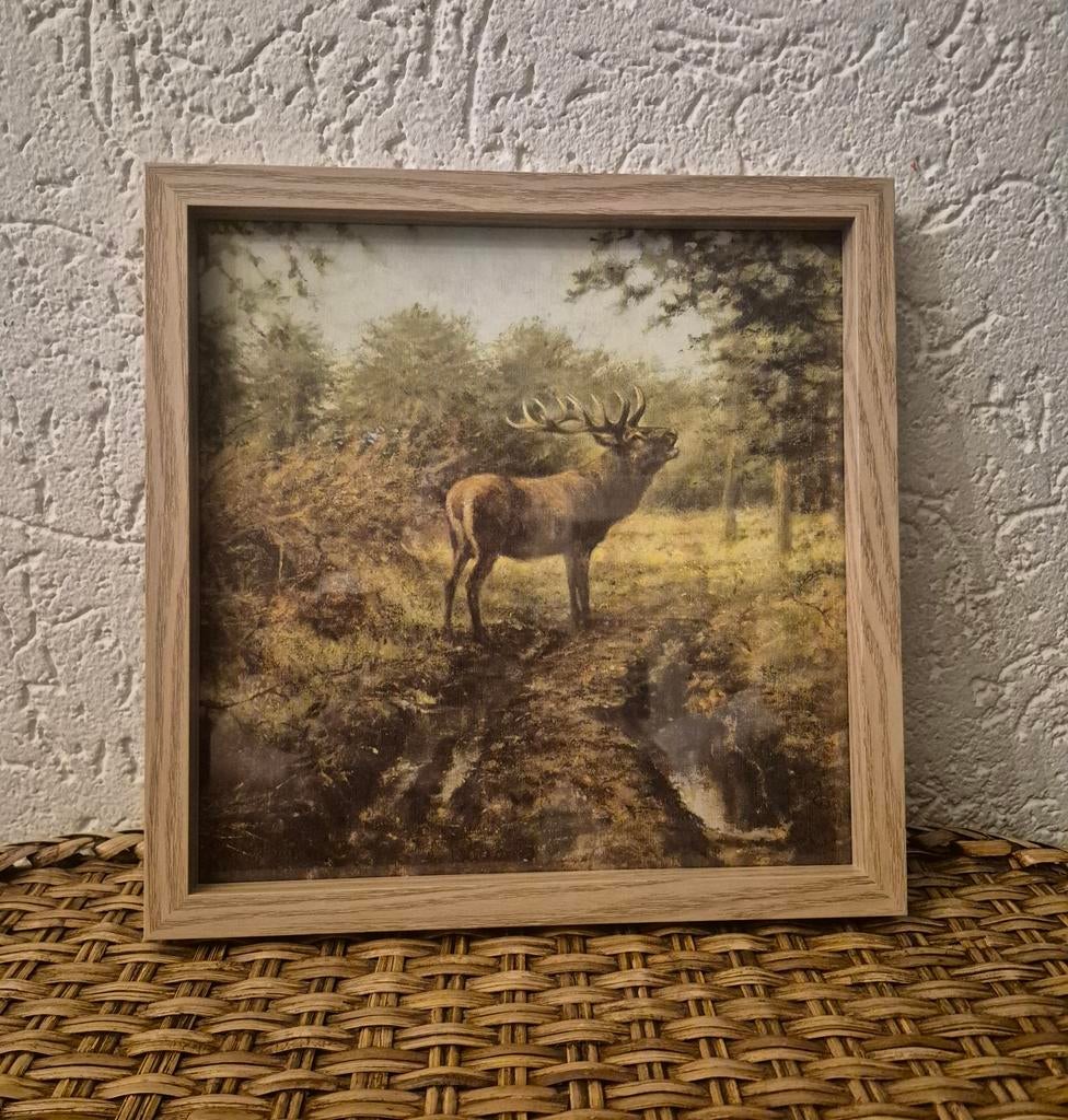 Rien Poortvliet prent edelhert, Ophalen of Verzenden