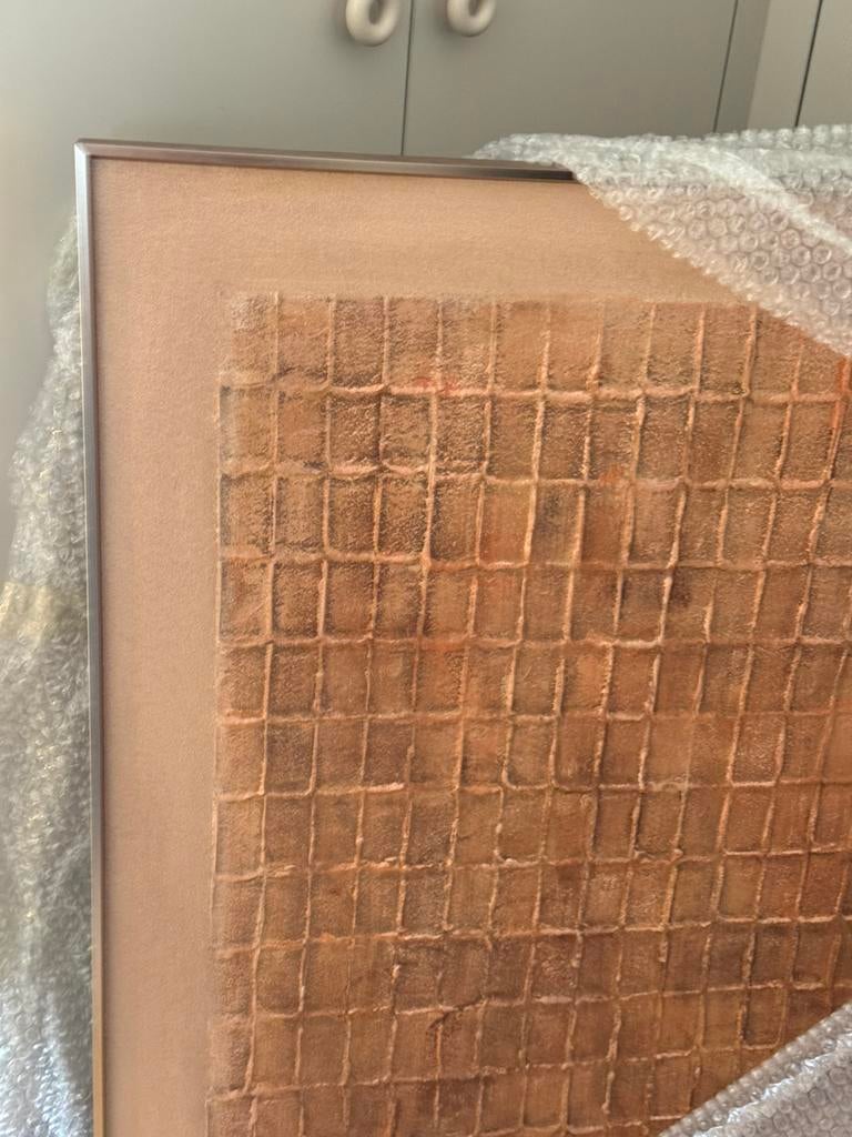 Gaaf schilderij met structuur, Ophalen