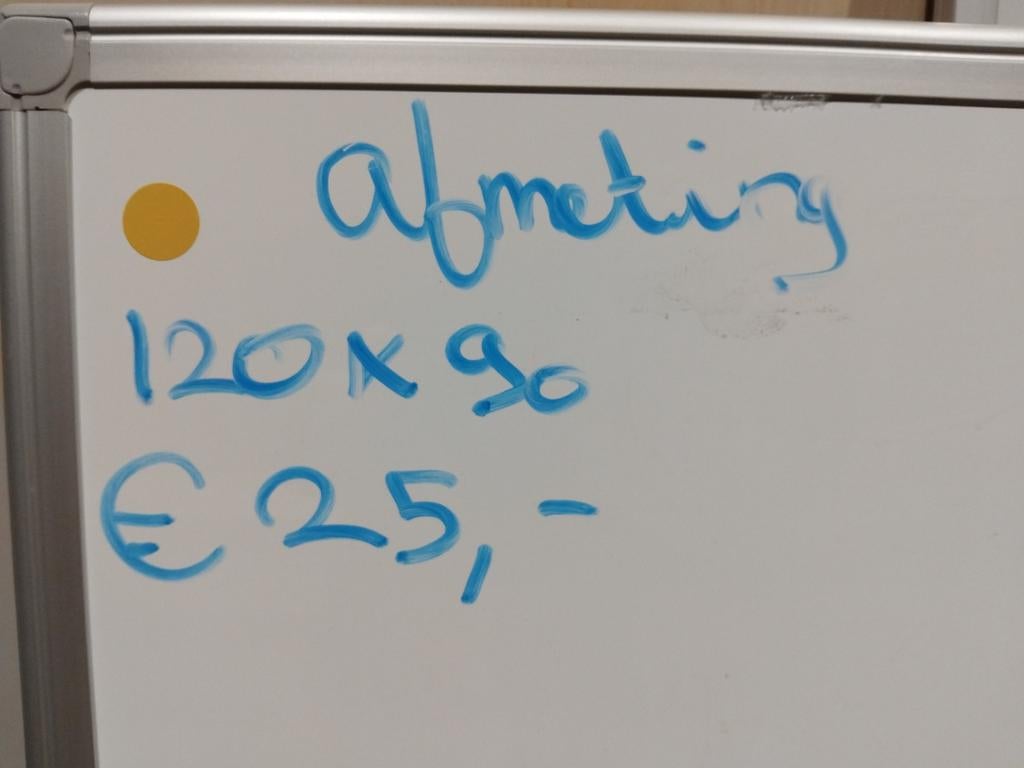 Whitebord, magnetisch, Ophalen