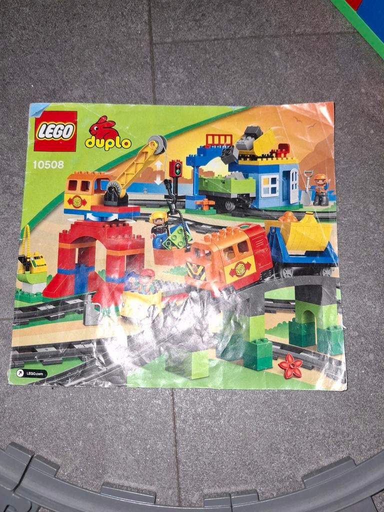 Lego Duplo Treinset 10508 - Compleet met boekje, Kinderen en Baby's, Speelgoed | Duplo en Lego, Ophalen of Verzenden, Gebruikt
