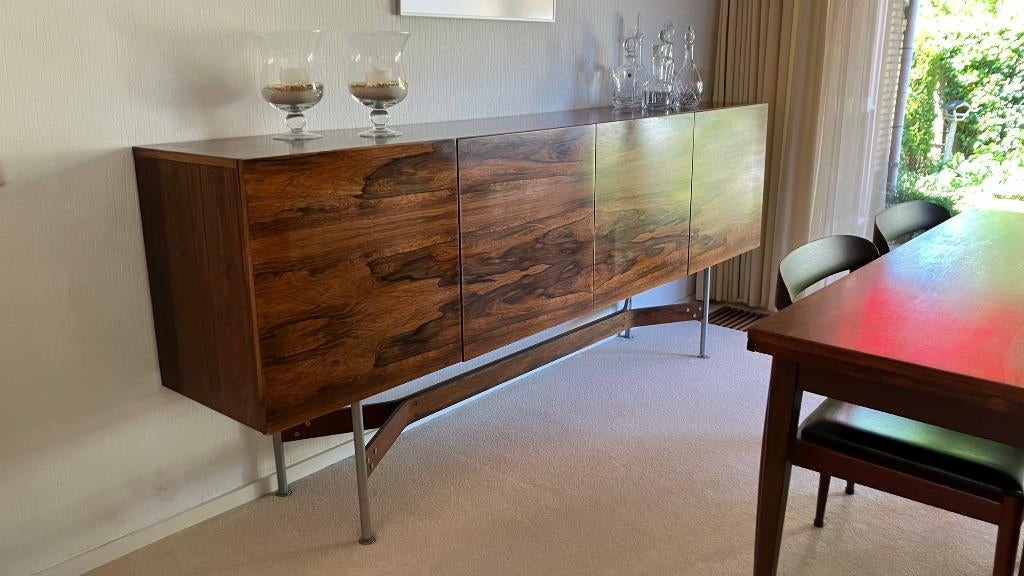 Palissander Dressoir Rudolf Glatzel voor Fristho, Ophalen, Overige materialen, Gebruikt, 100 tot 150 cm