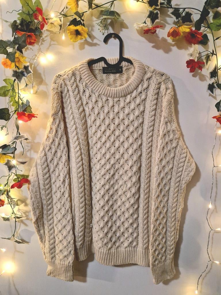 Stevige heerlijk dikke puur merino wollen vintage trui, Ophalen of Verzenden, Zo goed als nieuw, Maat 42/44 (L)