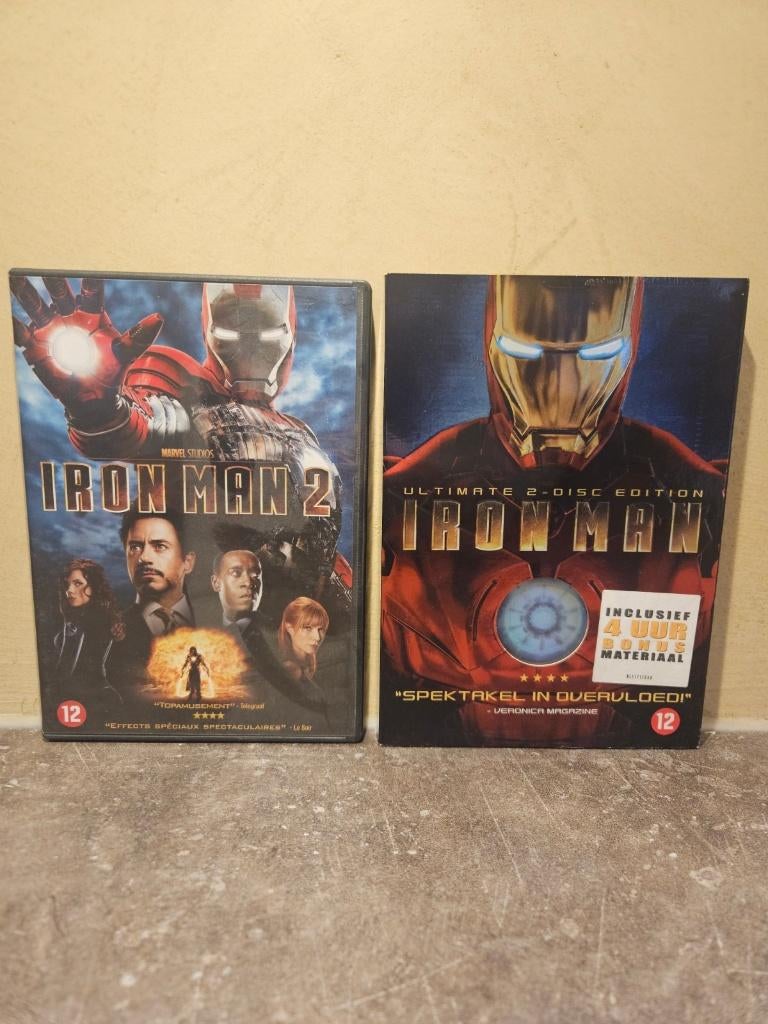 Iron man 1 en 2., Vanaf 12 jaar, Ophalen of Verzenden, Zo goed als nieuw