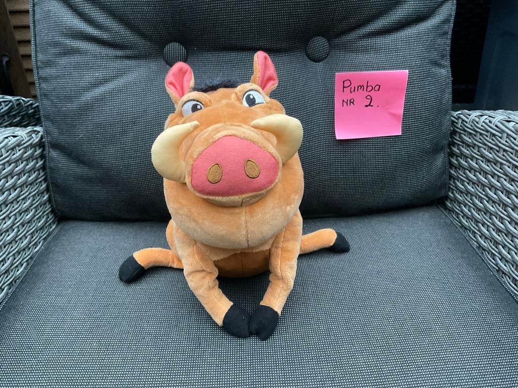 Nieuwe Disney Pumba knuffel 20cm van De LionKing Lion, Ophalen, Leeuwenkoning of Jungle Boek, Nieuw, Knuffel