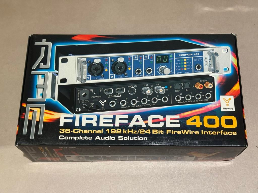 RME Fireface 400 (incl rack ears, kabels), Ophalen of Verzenden, Gebruikt, Overige instrumenten
