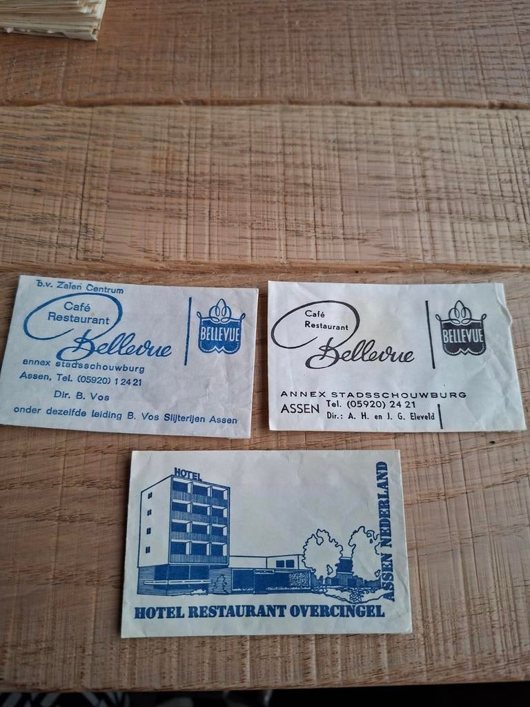 Suikerzakjes Assen - Café Bellevue & Hotel Overcingel, Ophalen of Verzenden