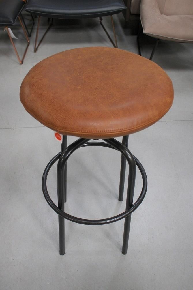 4 x luxe barkruk barstoel ZIPP Jess Design metaal leer, Ophalen, Met voetsteun, 60 tot 90 cm, Nieuw