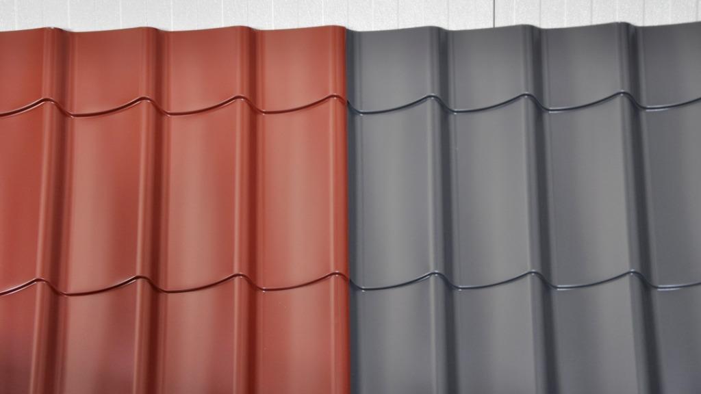 Dakpanplaten/dakpanprofielplaten, kleur zwart en grijs, Zwart, Nieuw, 15 m² of meer, Metaal