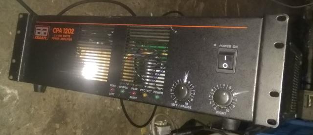 PA versterkers Craaft en Peavey, Muziek en Instrumenten, Versterkers | Keyboard, Monitor en PA, Ophalen, Zo goed als nieuw, Minder dan 500 watt