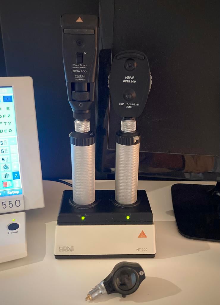 Prachtige Heine Beta200 Retinoscoop en Ophthalmoscoop, Ophalen of Verzenden, Zo goed als nieuw, Minder dan 400x