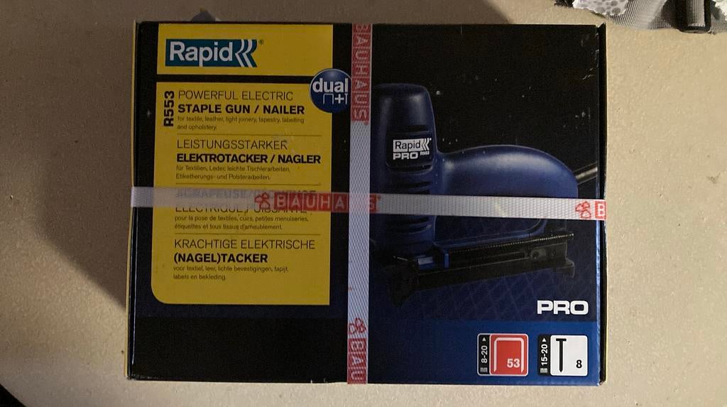 Rapid Pro R 553 elektrische nagel tacker, Ophalen, Nieuw