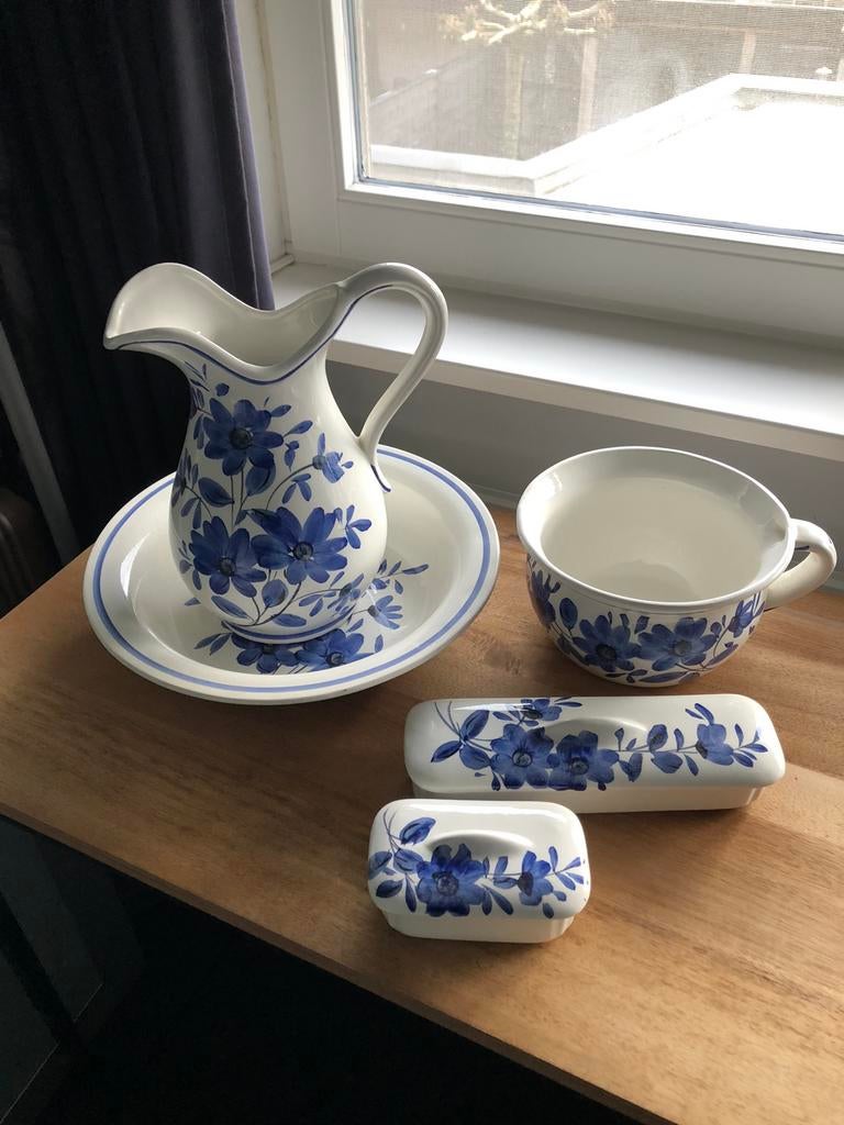 Lampetstel ( wasgarnituur), Antiek en Kunst, Ophalen of Verzenden