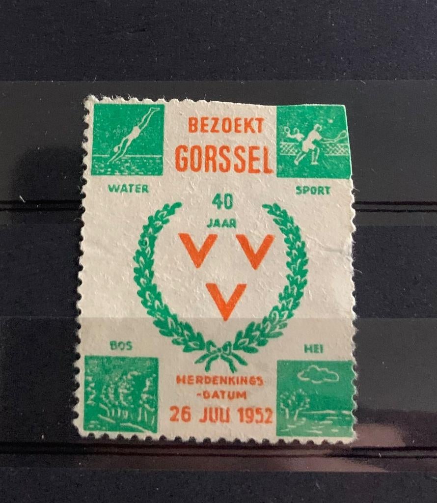 Sluitzegel stads promotie VVV Gorssel, Ophalen of Verzenden, T/m 1940, Gestempeld