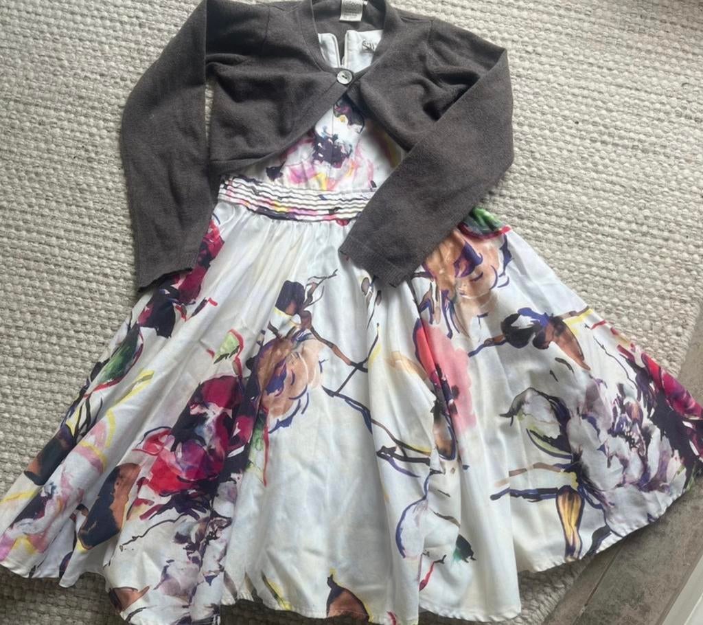 Jottum Jurk met Bolero - Maat 110/116, Ophalen of Verzenden, Zo goed als nieuw, Meisje, Jurk of Rok