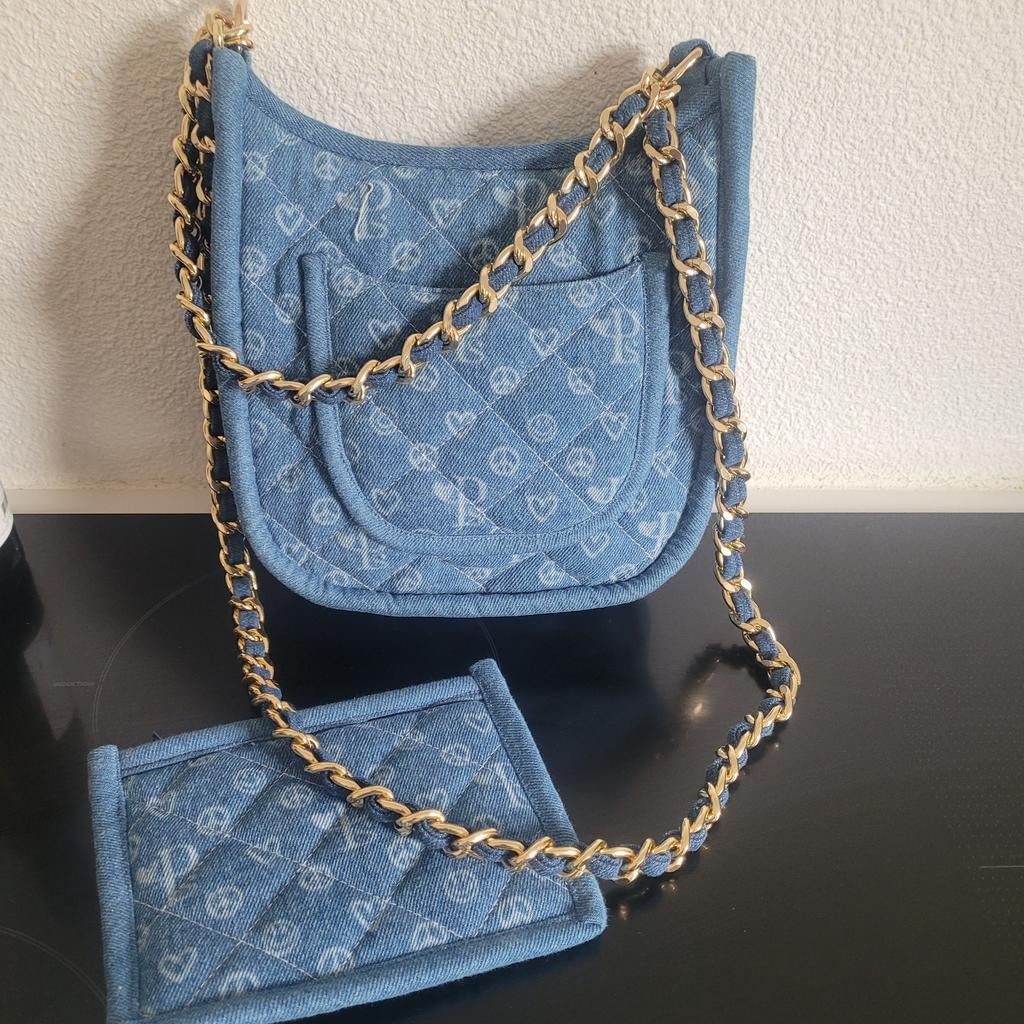 Pscallme Jeanstasje+ portemonnee NIEUW!!, Ophalen of Verzenden, Nieuw, Schoudertasje