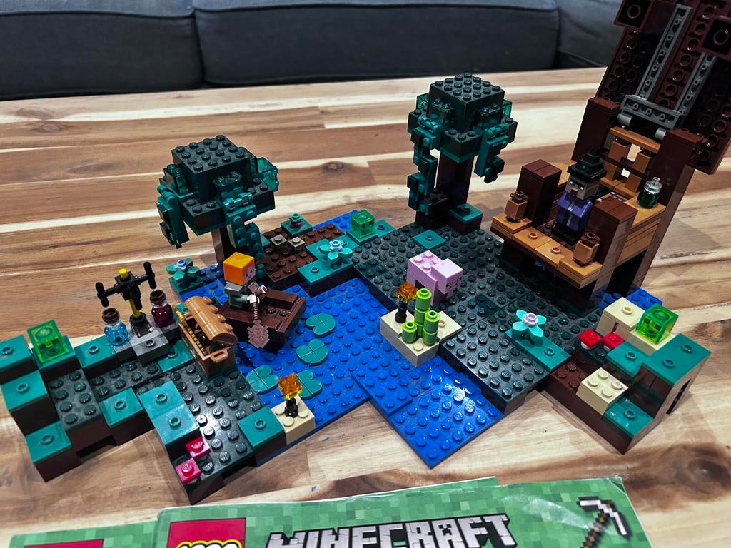 LEGO Minecraft Heksenhuis (21133) - Compleet, Zonder Doos, Ophalen of Verzenden, Zo goed als nieuw, Complete set, Lego