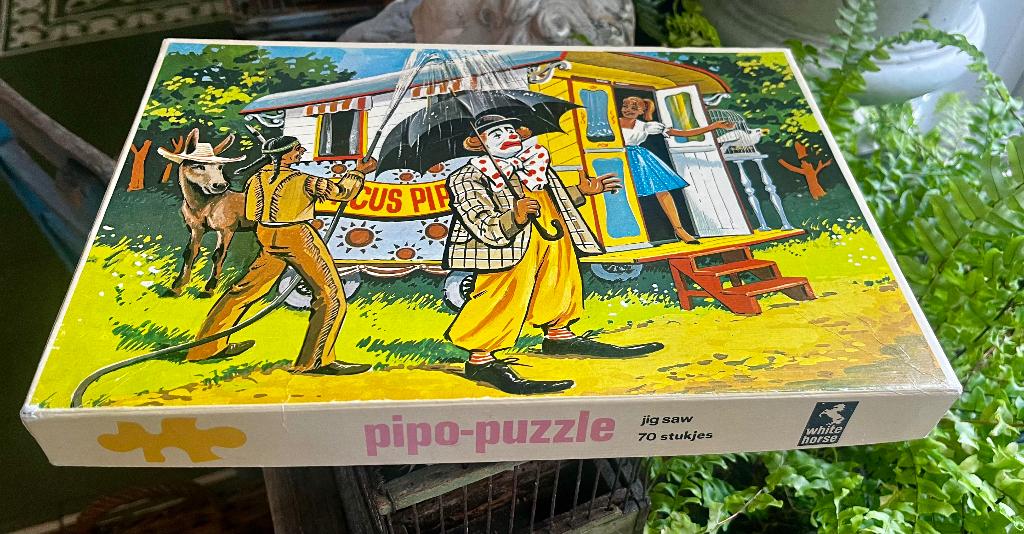 Pipo de clown puzzel in goede staat. Heldere kleuren, Antiek en Kunst, Curiosa en Brocante, Ophalen of Verzenden