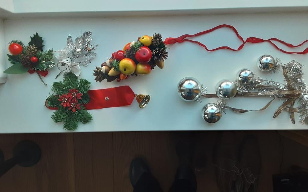 Vintage kerstversieringen, Diversen, Kerst, Ophalen of Verzenden, Zo goed als nieuw