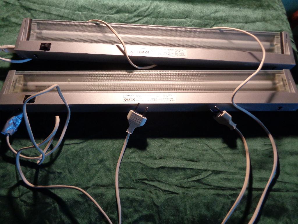 2 TL  armaturen onder bouw verlichting draaibaar, Ophalen of Verzenden, Gebruikt, TL