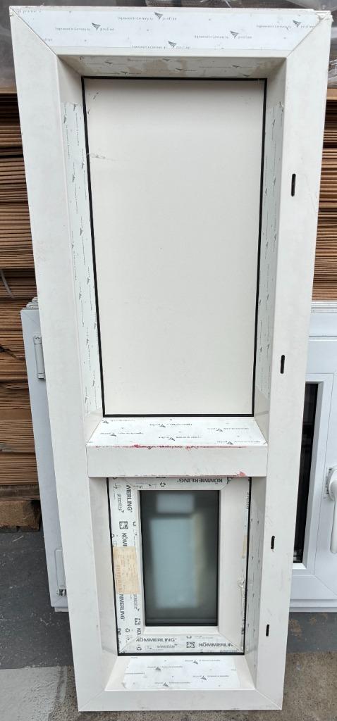 kunststof kiep+vast raam 120mm 105 x 35 cm creme, Doe-het-zelf en Verbouw, Kozijnen en Schuifpuien, 75 tot 150 cm, Kunststof, Raamkozijn