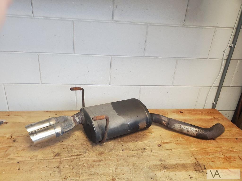 Peugeot 406 coupe 1997 - 2005 uitlaat einddemper 2 pijpen, Gebruikt, -, -, Ophalen of Verzenden