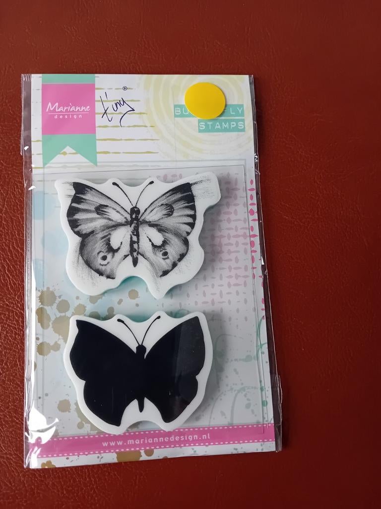Marianne Design clearstamps Tiny's Butterfly 1 MM1613, Ophalen of Verzenden