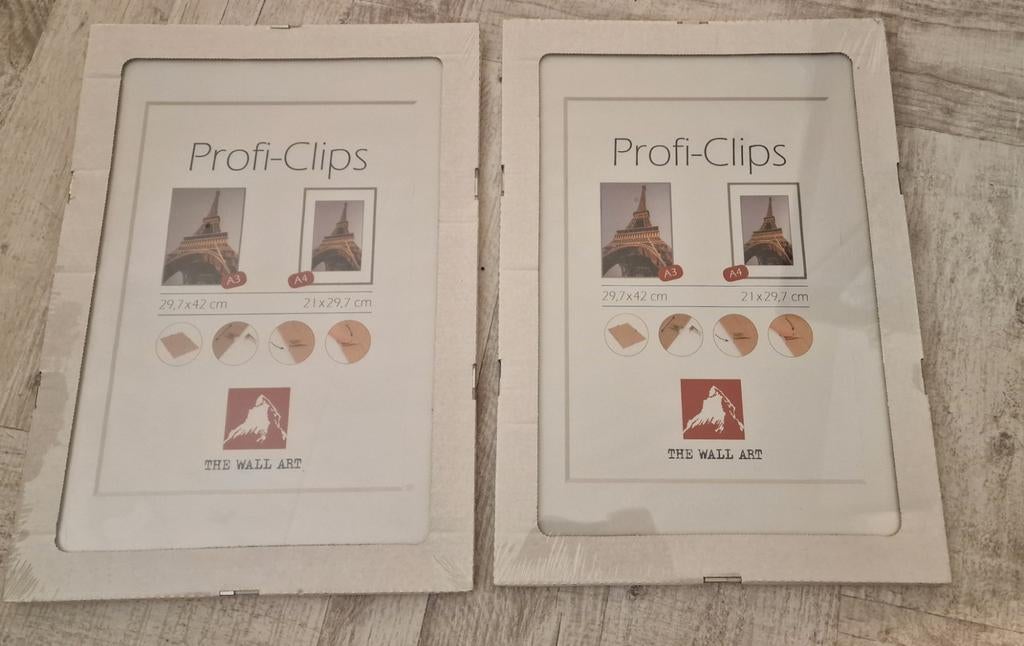 2x A3 Fotolijst / Posterlijst - Clipframe, Overige materialen, Minder dan 50 cm, Nieuw, Ophalen of Verzenden