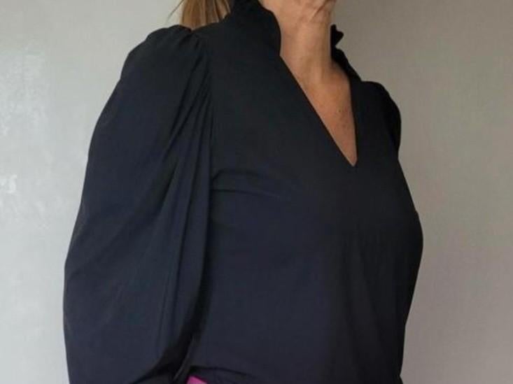 Studio Anneloes Rosella blouse L Zwart Travelstof Top, Studio Anneloes, Zwart, Maat 42/44 (L), Ophalen of Verzenden