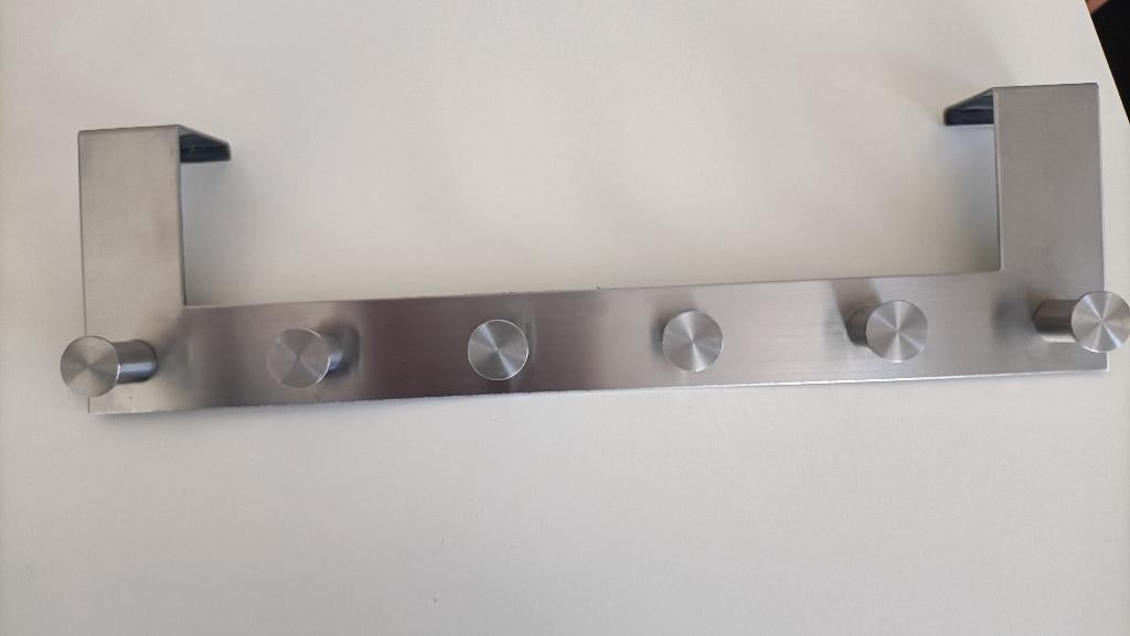 IKEA Grundtal RVS kapstok voor over de deur., Wandkapstok, Overige materialen, Ophalen of Verzenden, Zo goed als nieuw