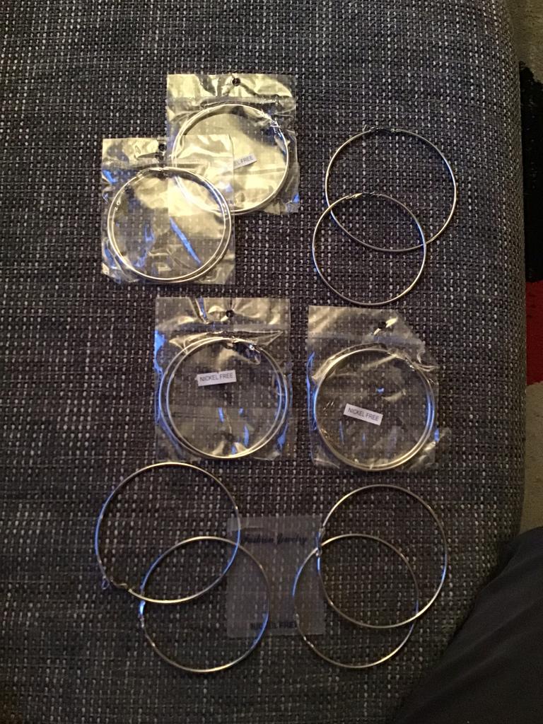 Metalen ringen ., Ophalen of Verzenden, Zilver, IJzer of Staal, Dame