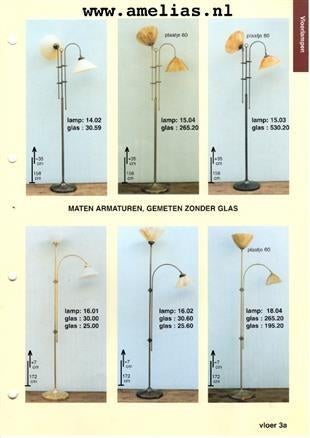 Vloerlamp leeslamp staande lamp uplight schemerlamp maatlamp, Glas, Nieuw, Ophalen of Verzenden, 150 tot 200 cm