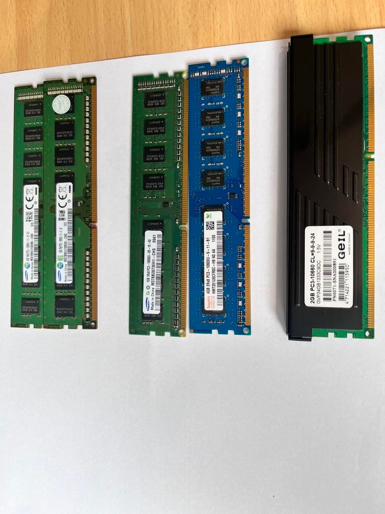 Laptop & Desktop RAM DDR DDR2 DDR3 SO-DIMM DIMM partij, Ophalen of Verzenden, Gebruikt, Overige soorten, Desktop