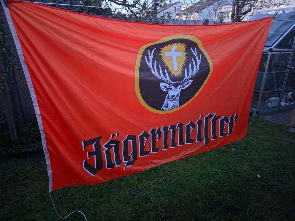 Jagermeister vlag, Ophalen of Verzenden, Reclamebord