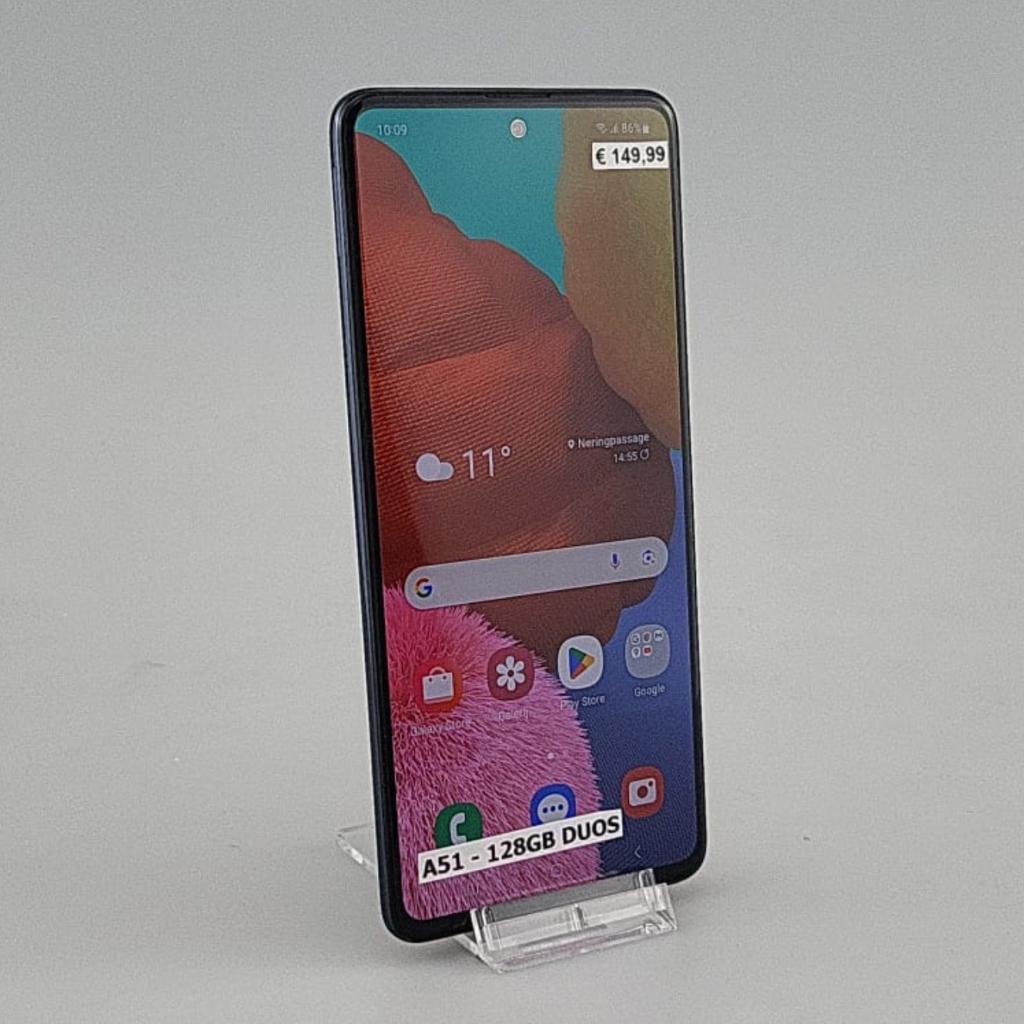 Samsung Galaxy A51 128GB DUOS Zwart/Blauw, Samsung, Gebruikt, Support@Samsung.com, 129, Samsung-ro, Yeongtong-gu
Suwon-si, Gyeonggi-do 16677
South Korea
