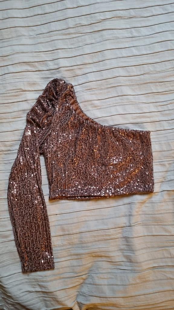 Glitter top, Zwart, Ophalen of Verzenden, Onbekend, Zo goed als nieuw