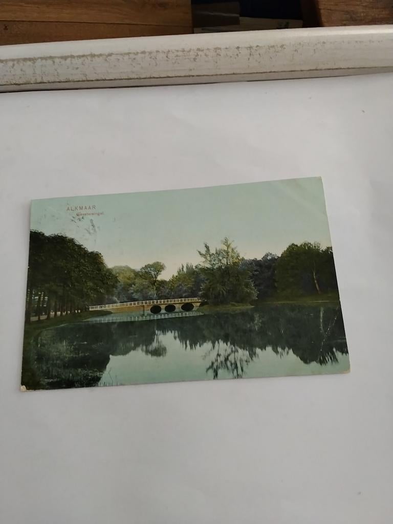 ALKMAAR. 1908. GEESTERSINGEL, Verzamelen, Ansichtkaarten | Nederland, Ophalen of Verzenden, Voor 1920, Noord-Holland