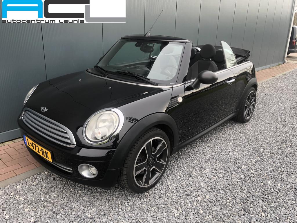 MINI Cabrio 1.6 One Pepper pakket (bj 2010), Auto's, Mini, Voorwielaandrijving, Euro 5, Stof, Gebruikt