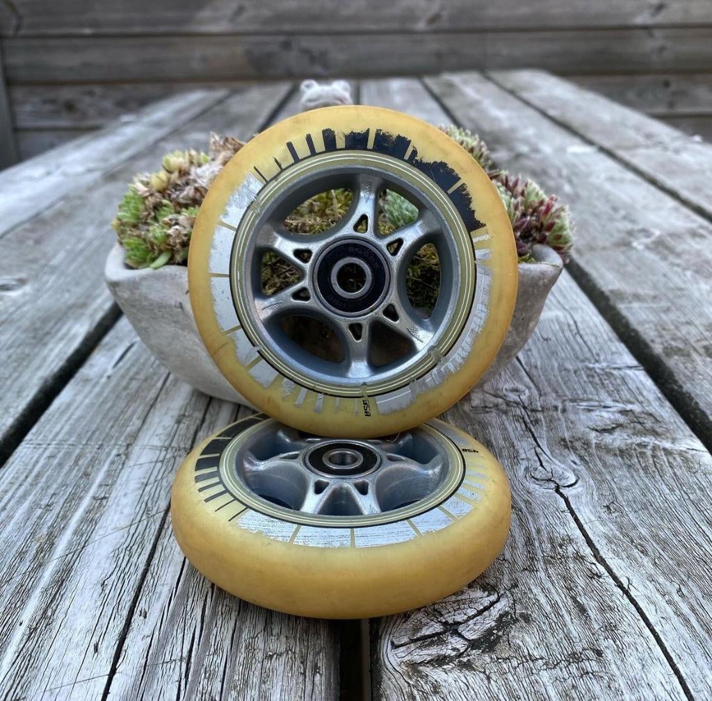 2x mooie lichte stuntstep wielen, Ophalen of Verzenden, Zo goed als nieuw