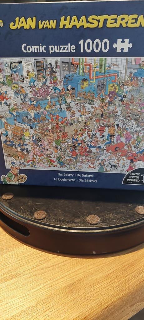 De bakkerij,  een puzzel van Jan van Haasteren., Ophalen, 500 t/m 1500 stukjes, Zo goed als nieuw