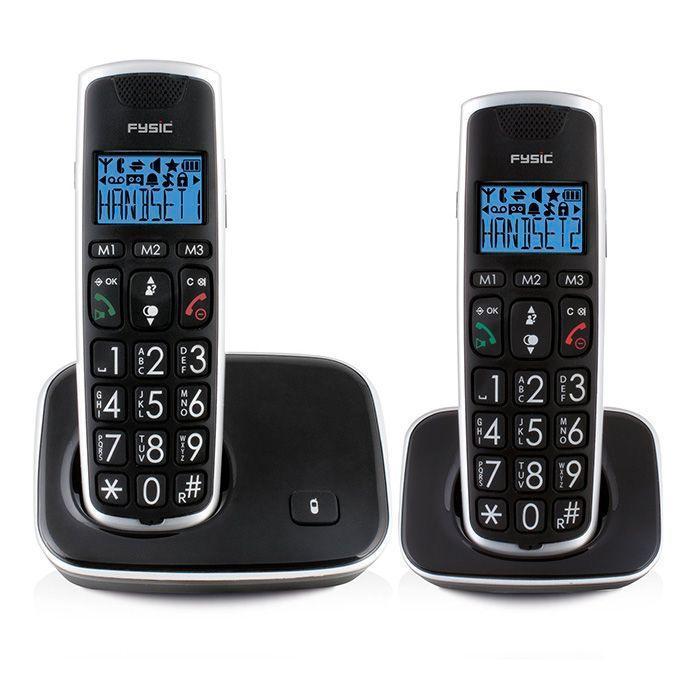 Fysic FX-6020 Senioren DECT telefoon + 2 handsets nieuw., Ophalen of Verzenden, Nieuw, 2 handsets