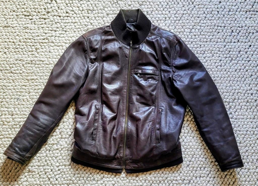 stijlvol leren jack maat L (52), Mexx, Maat 52/54 (L), Bruin, Ophalen of Verzenden