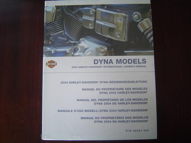 HARLEY DAVIDSON 2004 DYNA models owner's manual, Motoren, Ophalen of Verzenden, Harley-Davidson of Buell