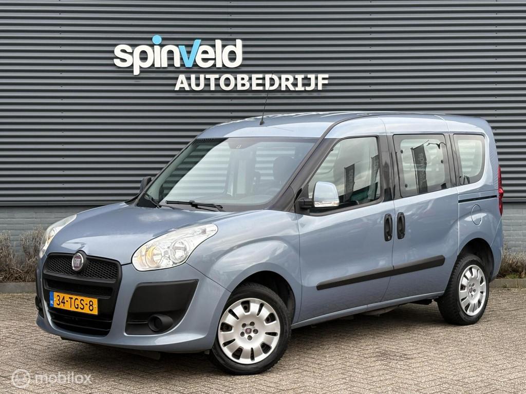 Fiat Doblo 1.4 Pop - Roelstoelauto/rolstoellift, Auto's, Euro 5, Gebruikt, Doblo, Blauw
