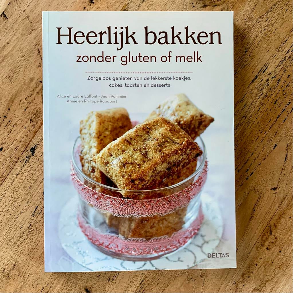 Heerlijk bakken zonder gluten of melk - Kookboek, Boeken, Kookboeken, Ophalen of Verzenden, Zo goed als nieuw, Gezond koken, Taart, Gebak en Desserts