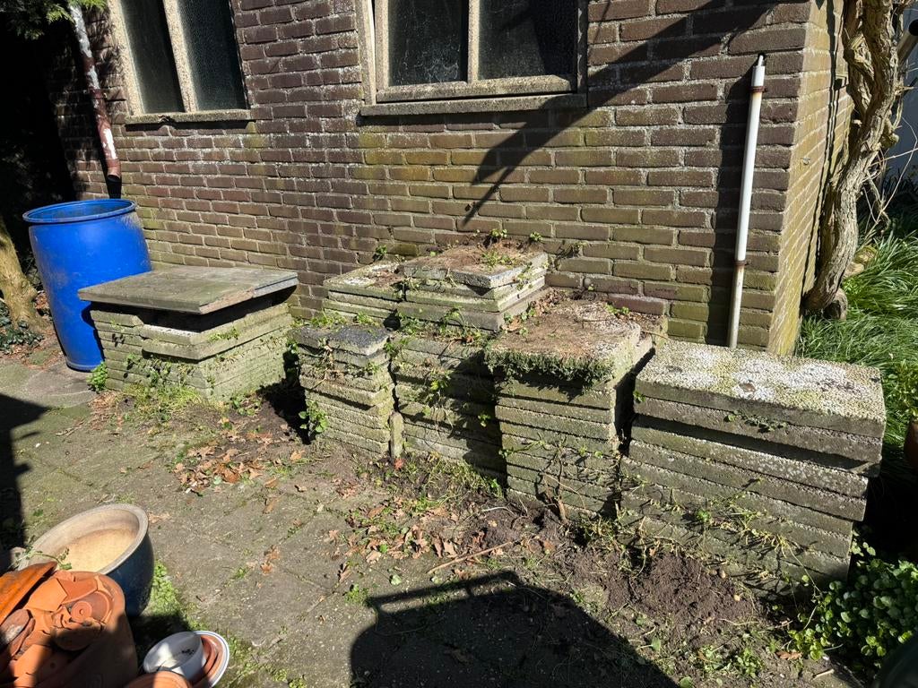 Grindstenen in Woudenberg, Tuin en Terras, Ophalen, Gebruikt, Klinkers, 5 tot 10 m²