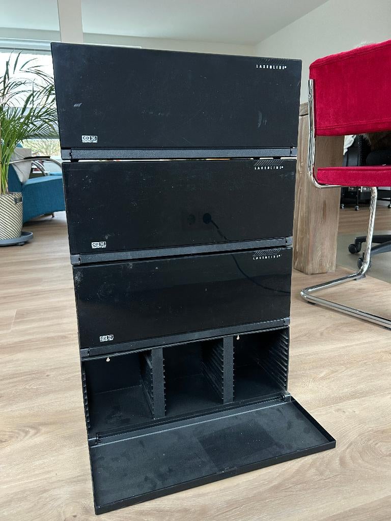 CD opberg boxen voor 2 x 36 CD's, Ophalen, Kunststof, Gebruikt, 25 tot 75 discs